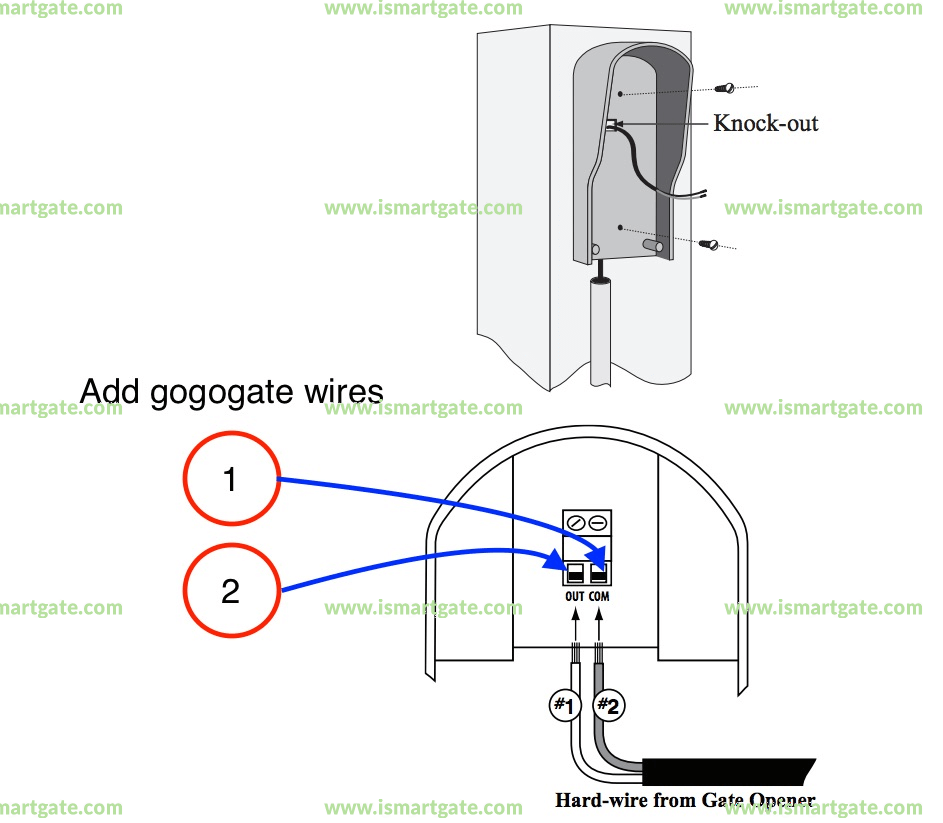 Wiring diagram for GTO 25 code Digital Keypad